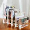 Transparent Acrylic Picture Photo Frame Magnetic Photocard Holder Kpop Idol CD Card Display Stand Desktop Ornament Decor  Gifts