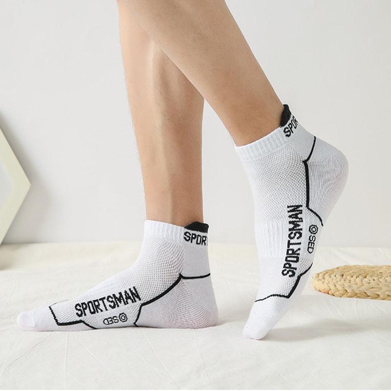 6/10 Pairs Men Socks Autumn And Winter Socks Sports Mesh Running Socks Wicking Sweat Deodorant Short Socks Casual Cotton Socks