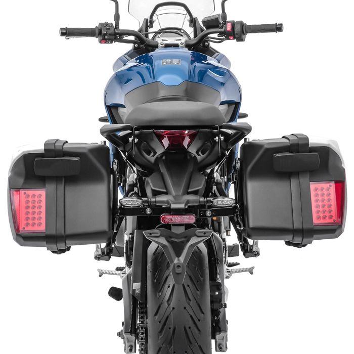 Valises laterales moto + supports Bagtecs PX74 Universel blanc