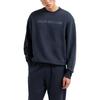 Armani Exchange FW24 ASV Series Letter Logo Print Loose Fit Crew Neck Pullover Long Sleeve Sweatshirt Men sweatshirt Navy-Blue 6DZMBA-ZJADZ-1510