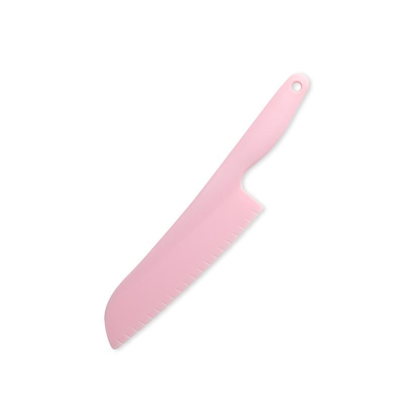 Available Kindergarten Plastic Kitchen & Fruit Knife Set for Kids - Includes Baby Fork & Vegetable Cutting Tools.