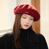 Berretto alla moda autunnale e invernale da donna, Cappello da pittore per viaggi all'aperto e tempo libero, Cappello newsboy letterario