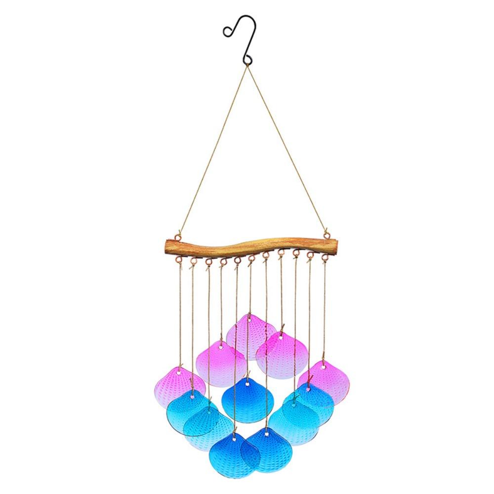 Creative Fish Shaped Wind Chime Shell Light Collection Pendant  Beach Parties