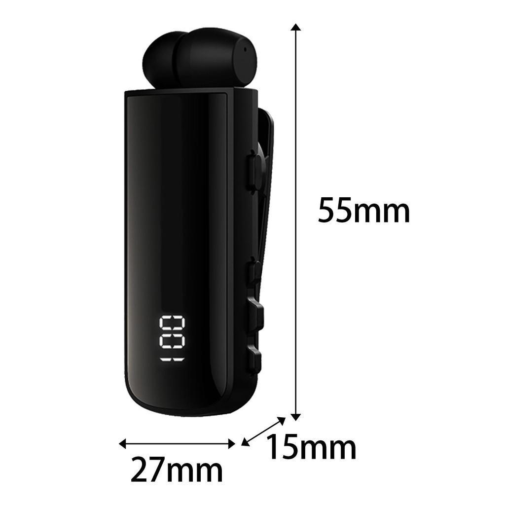 IPX7 Waterproof Bluetooth clip on Earphone Noise Cancelling windproof Wireless Headphone ears in lotus with wire