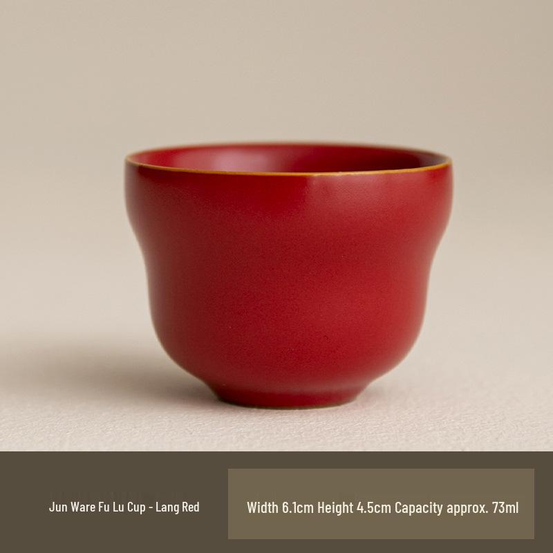 Ru Ware Crackle Glaze Tea Tasting Cup - High-End, Cultivatable Chinese Masterpiece