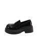 Fashion Women Shoes Autumn Oxfords Clogs Platform All-Match Female Footwear Loafers With Fur British Style Round Toe Fall Retro Summer L