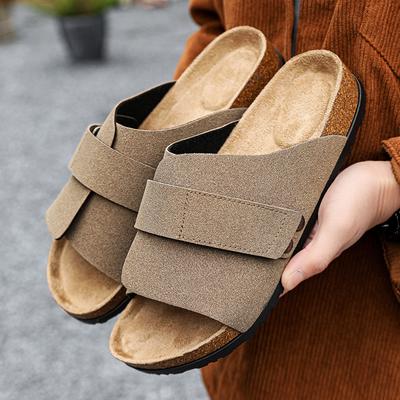 Fashion Summer Personality Cork Slippers for Men Comfortable and Minimalist Sandals Couple Beach Holiday Comfort Sandals and Slippers