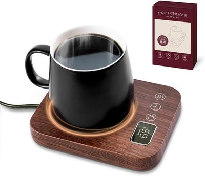 Gravity Sensor Cup Warmer with Heating Coaster, Memory Function, 9 Temperature Settings (85°C), 4-Hour Auto Power-Off, Anti-Forget Function,