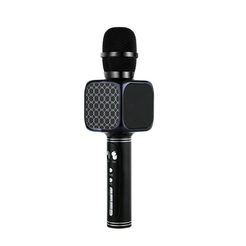 Handheld Bluetooth Karaoke Microphone 1Pcs Wireless Built-in Sound Card Portable Mic for Phone Family Singing Entertainment Gift