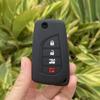 2 3 4 Button Silicone Car Key Case Cover Protect Shell Skin For Toyota Corolla Rav4 C-Hr Yaris Aygo Avensis Scion Vitz Flip Key