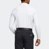 adidas FW22 Solid Color Logo Long Sleeve Polo Shirt Men Tops White GT3423
