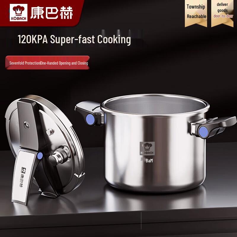 

KBH 304 Stainless Steel Pressure Cooker with Foldable Stand-up Lid