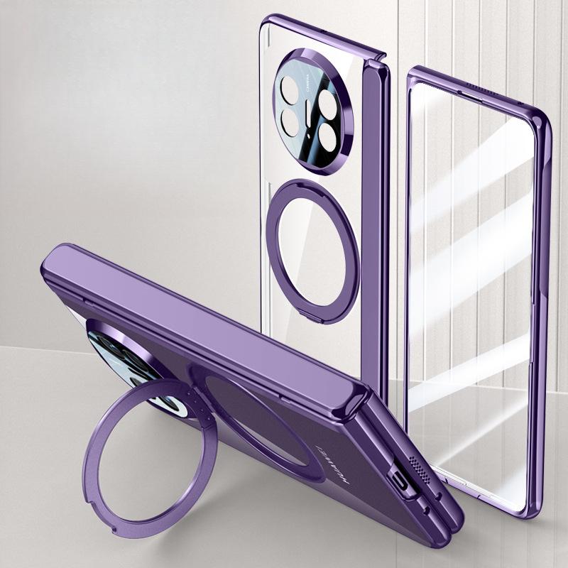 

Huawei MateX5 Phone Case Film Integrated Rotating Bracket Magnetic Full Cover Anti-drop Business Men s Transparent Case Huawei Mate X3