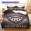 Name Custom Hatayspor Pattern Bedding Set Quilt Cover Pillowcase Home Decor Gift (1 * Duvet Cover + 2 * Pillowcase, Without Core)