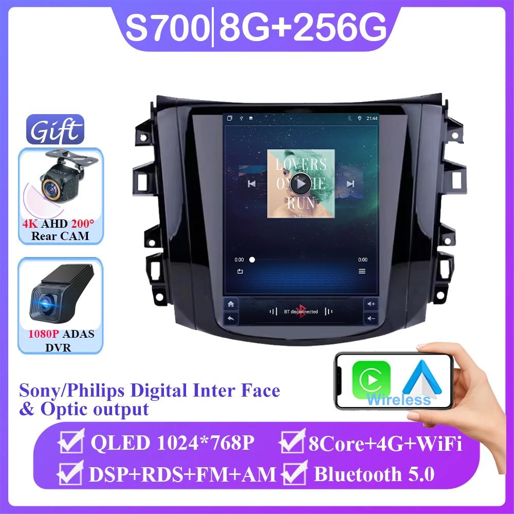9.7 Inch Android 14 For Nissan Navara Terra Frontier NP300 2018 -2020 Tesla Style Screen Carplay Multimedia Auto Radio Stereo