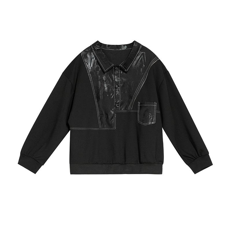 Women Plus Size Spring Shirt Blouse Solid Casual Long Sleeve Buttons Fashion Tops Tees Loose New