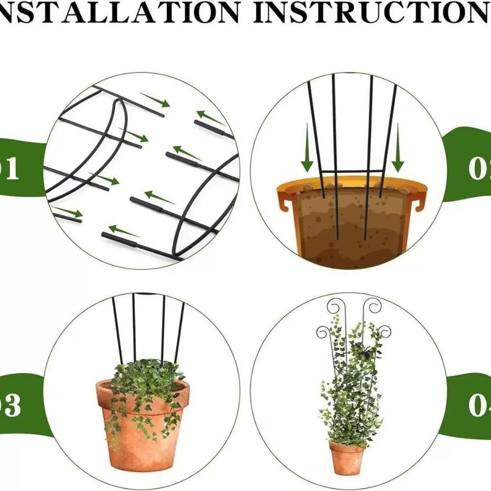 Butterfly Shaped Plant Climbing Trellis Strong Load Bearing Vine Climbing Rack Potted Plants