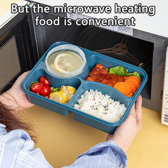 

Чехол Bento, большая емкость для ежедневного использования, хорошая герметичность, 4/5 сетки, контейнер для еды для пикника, ящик для хранения Bento, полезное хранение, легко носить с собой