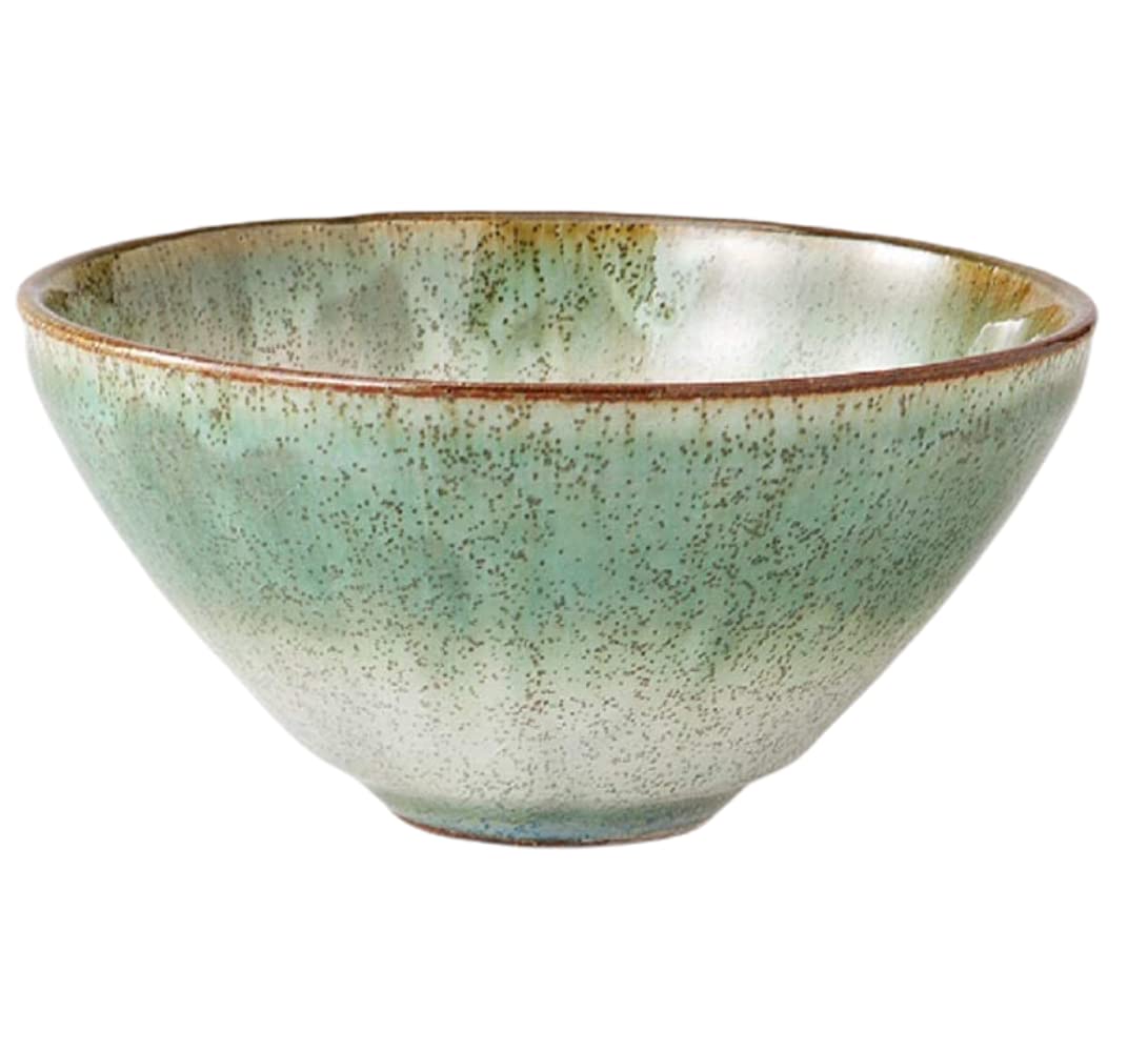 

Matcha x Oribe Nagashi Summer Matcha Mino Made in Japan Ale-net Bowl, 13 H6.5cm, Bowl, Ceramic, Ware, зелёный