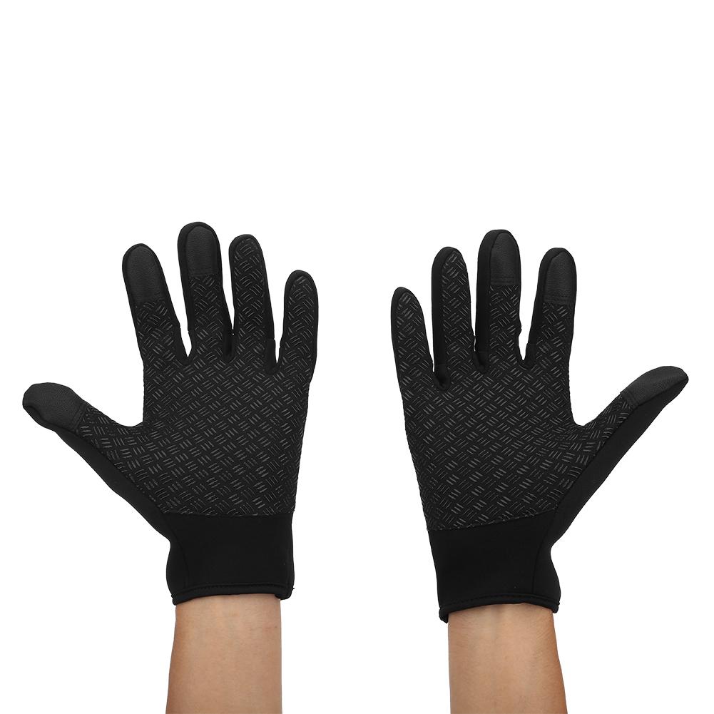 Unisex Outdoor Warm Winter Full Fingers Gloves Screen Touch Sports Mitten (S)
