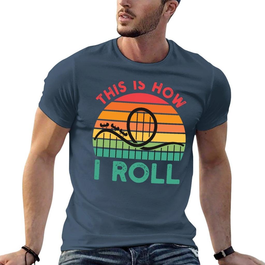 Funny Rollercoaster Gift This Is How I Roll Rollercoaster Retro Vintage Roller Coaster Amuseunisext Lover Tshirt