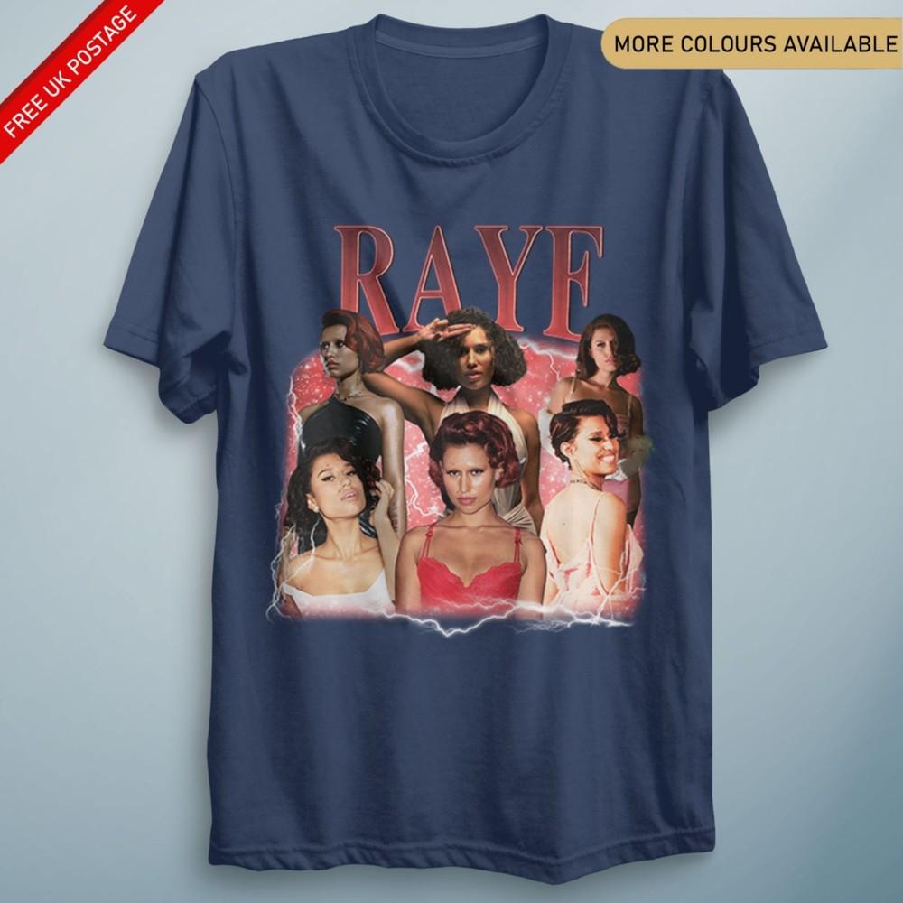 RAYE T Shirt 90s RETRO Vintage TShirt UK Tour 2025 Escapism Unisex Unisexs Tee