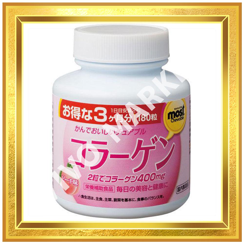 Japon ORIHIRO MOST collagène à croquer 180 comprimés pendant 3 mois saveur pêche s452