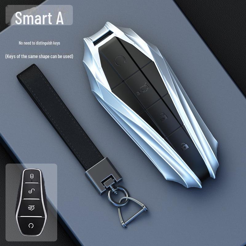 BYD Bilnøkkeldeksel for Dolphin, Song Plus, Han EV, Qin DMI, Yuan Pro, Tang DMP, Frigate 07, Seal OG-modeller.