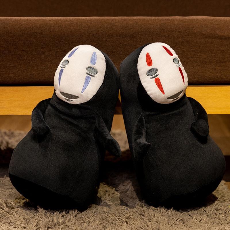 Japanese Anime Movie No Face Man Figure Doll Totoro Stuffed Plush Intresting Toy Plushies Throw Pillow Sofa Bed Room Decor Gift