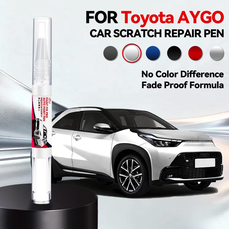 Car Paint Touch Up Pen For Toyota AYGO Paint Repair Pen Touch Up Scratch Remover DIY Auto Accessories Black White Silver Gray