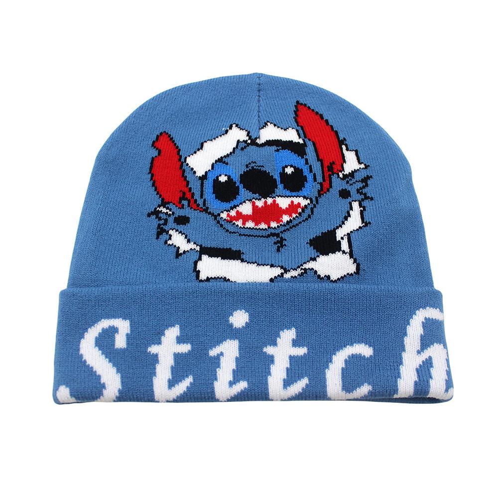 Cozy Knit Kawaii Kuromi Stitch Character Beanie Hat For Stylish Winter Warmth