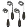 Wooden Ceiling Fan Chain Pulls 4Pcs: Pendant Pull Chain Extension for Ceiling Light Lamp Fan Replacement