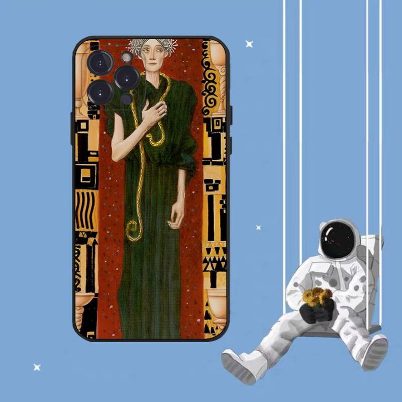 Kiss By Gustav Klimt Phone Case For iPhone 8 7 6 6S Plus X SE 2020 XR XS 14 11 12 13 Mini Pro Max Mobile Case