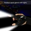 Outdoor Led Sports Fingerless Glove With Lights High Brightness Luminous Gloves For Fishing Cycling