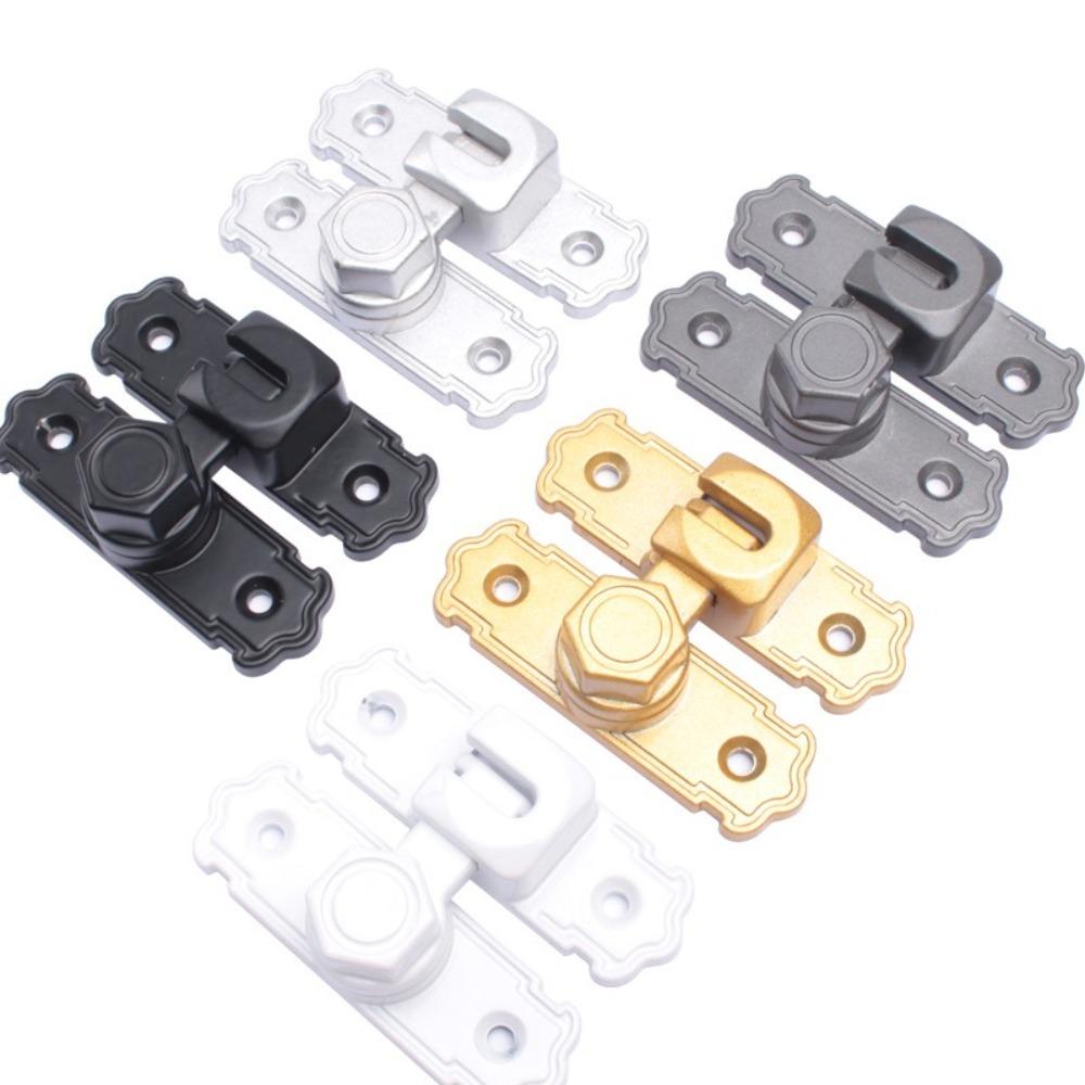Anti-theft Door Hasp 90 180 Degree Door Bolts Sturdy Door Buckle  Kitchen Bedroom Bathroom