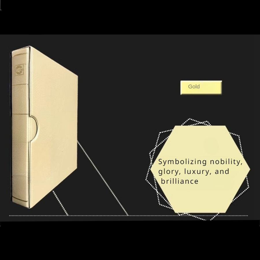 Large Capacity Stamp Collection Book, Paper Coin Collection Book, with Dust Cover, Expandable Capacity, Christmas Gift, Stocking Stuffers