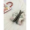 Niche guava color hello kitty shoes cute little white shoes schoolgirl summer versatile board shoes