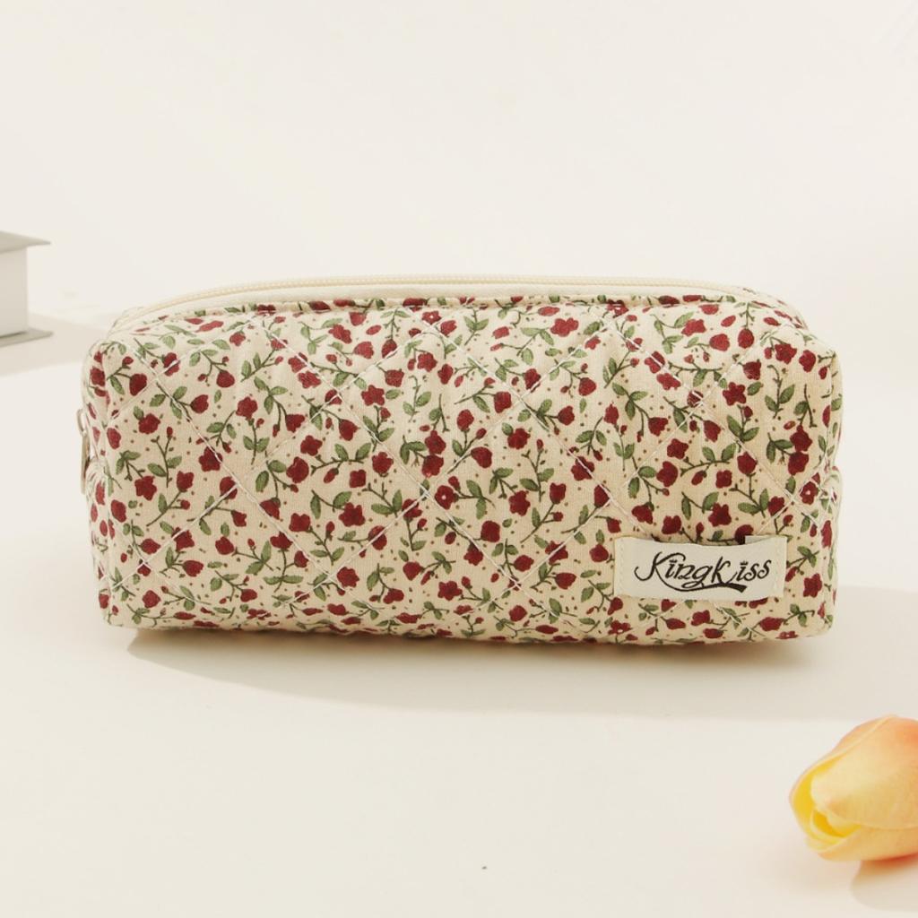 Fashionable Cosmetic Travel Storage Bag  Portable Floral And Cute Pouch Wash