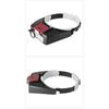 10X Headband Glasses Magnifier Adjustable Size LED Magnifier Loupe Glasses For Reading Optivisor Magnifier Illuminated
