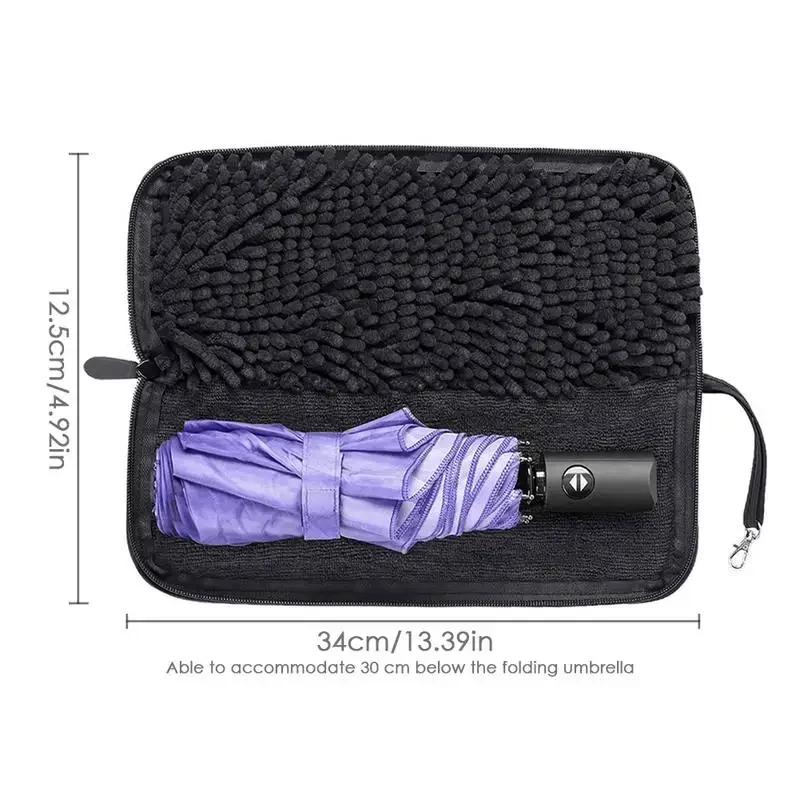 Portable Travel Accessories Waterproof Case Umbrella Cleaning Cloth Ultrafine Fiber Umbrella Cover Water Absorbent Umbrella Bag