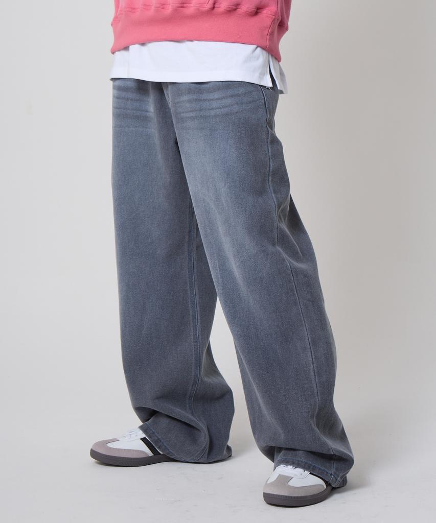 UNKNOWN PLANET Daily Wide Pigment Pants Gray