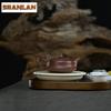 200ml Yixing Purple Clay Teapots Handmade Curve Pot Raw Ore Di Cao Qing Mud Kettle With Strainer Zisha Tea Set Drinkware Craft