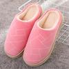 Order A Size Up Home Slippers Thick-soled Cartoon Male Cotton Slippers Female Indoor Cute Plush Couple Cotton Slippers