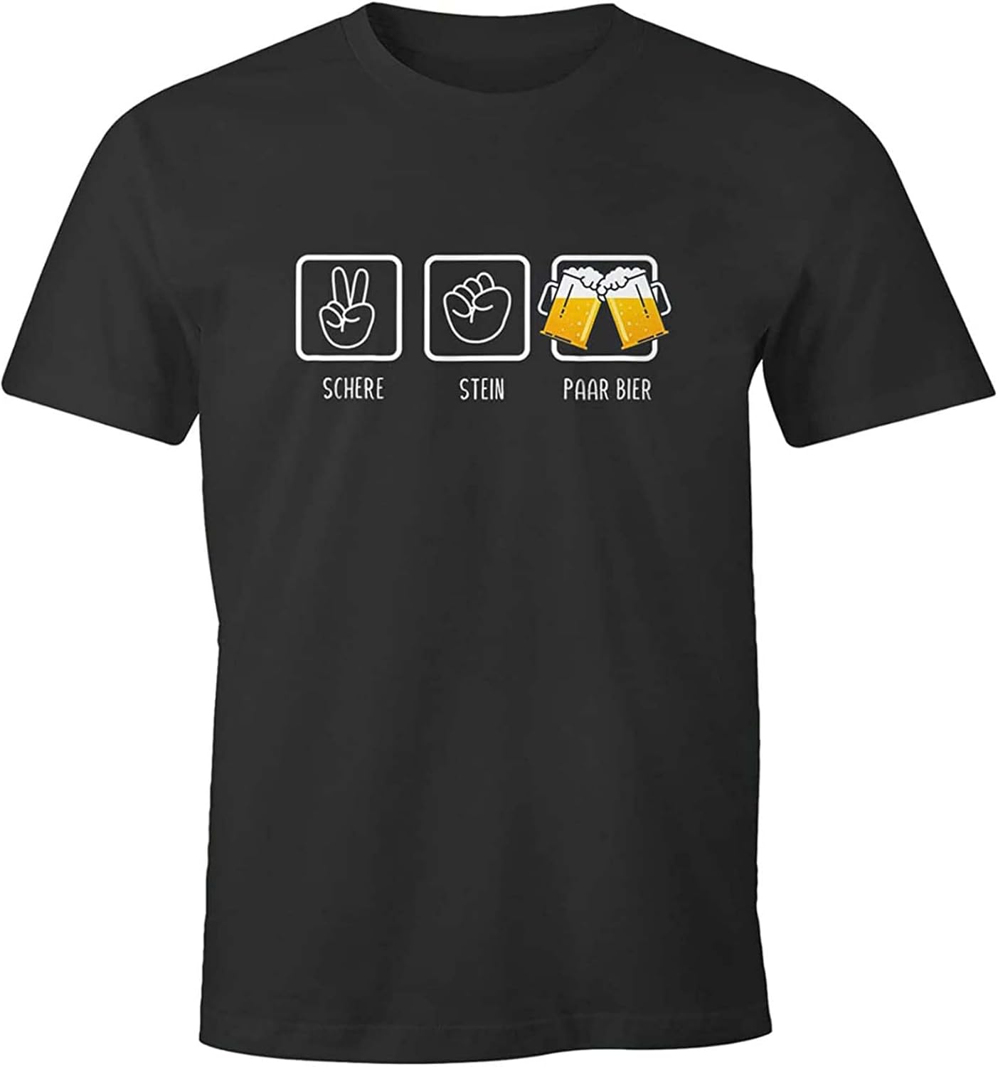 Mens T Shirt ScissorsStonePair Beer Funny Drinking Shirt Drinking Beer Party Black 4XL чёрный