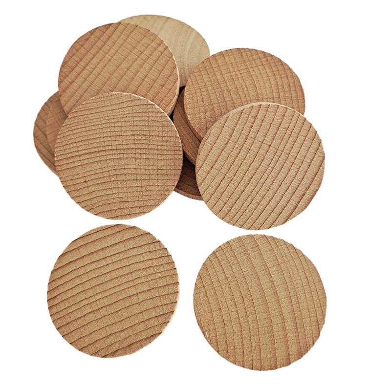 Unfinished Wooden Discs for Handmade Art Crafts Cutouts Ornaments Wedding Decors
