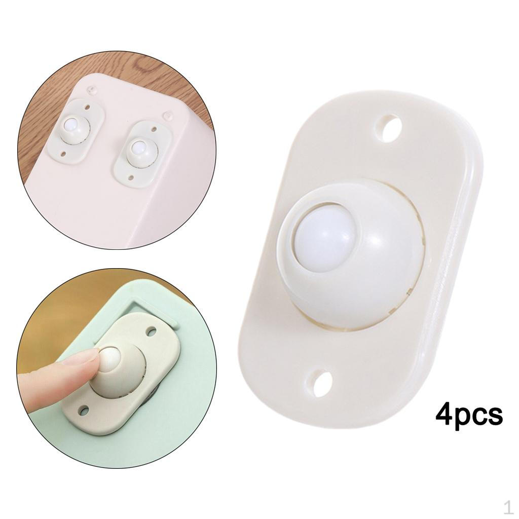 4 Pcs. Storage Box Tape Rolls Garbage Can Wheels Plastic Ball