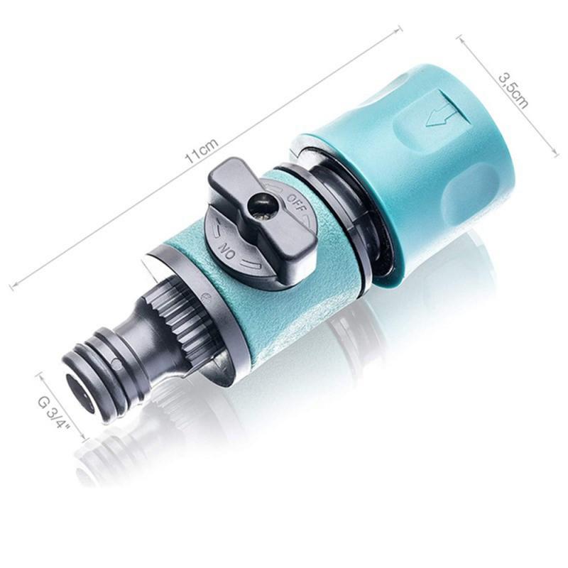 Plastic Garden Hose Quick Connect with Shutoff Valve Quick Connectors with Valve for Water Hose Coupling Quick Release Kit