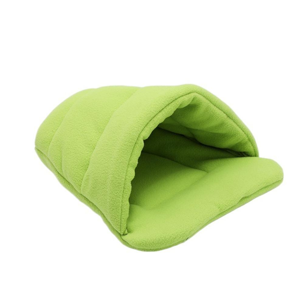 

Sweat-absorbent Pet Bed Fleece Warm Nest Cave Nest Pet House Small Dog зелений