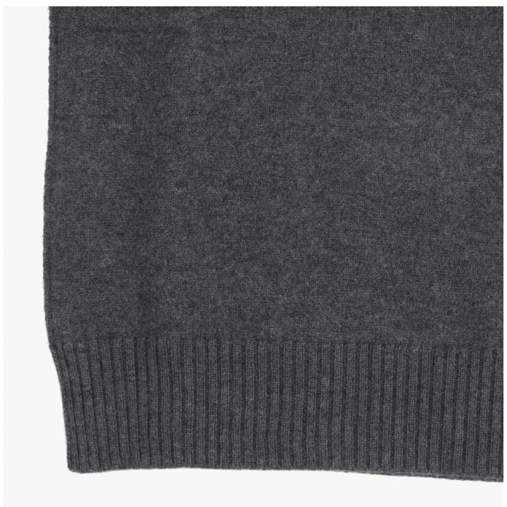 Ami Big Heart Logo Intarsia Unisex Knit Uks838 018 0504