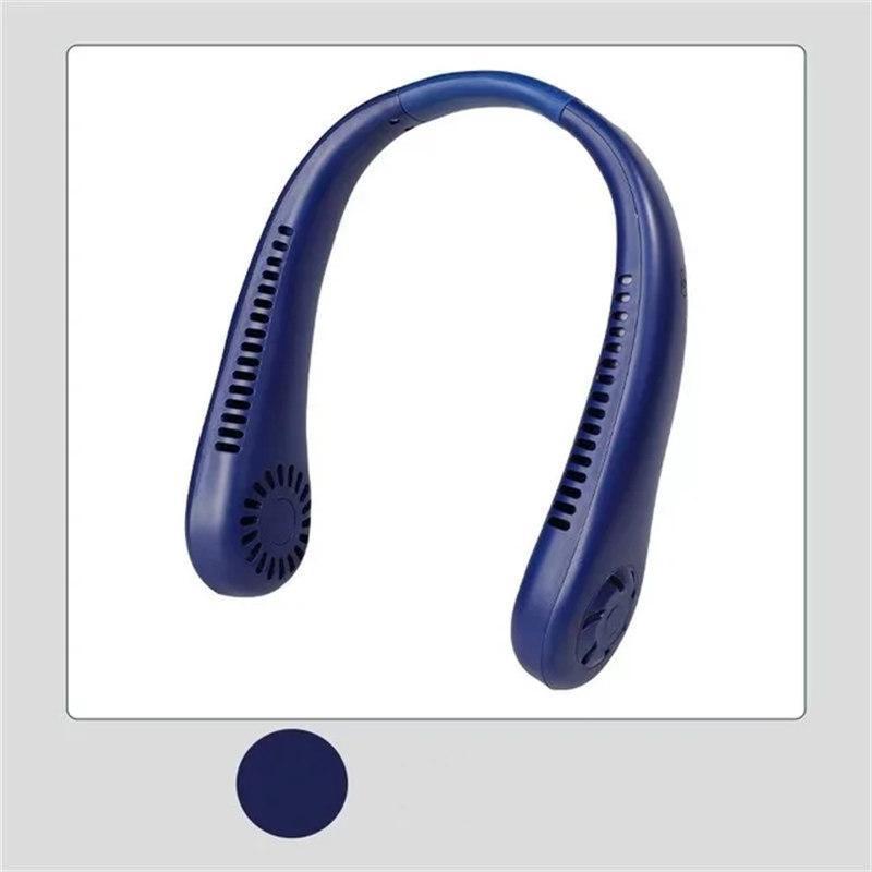 

Подвесной вентилятор для охлаждения шеи с дополнительными 24 часами автономной работы. Учащиеся носят с собой безлистовой бесшумный мини-USB-вентилятор для зарядки. 1 PCS синий